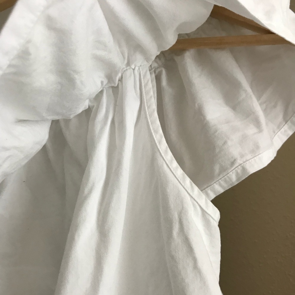 Madewell Eyelet Balcony Off Shoulder White Top XXS - Picture 6 of 6